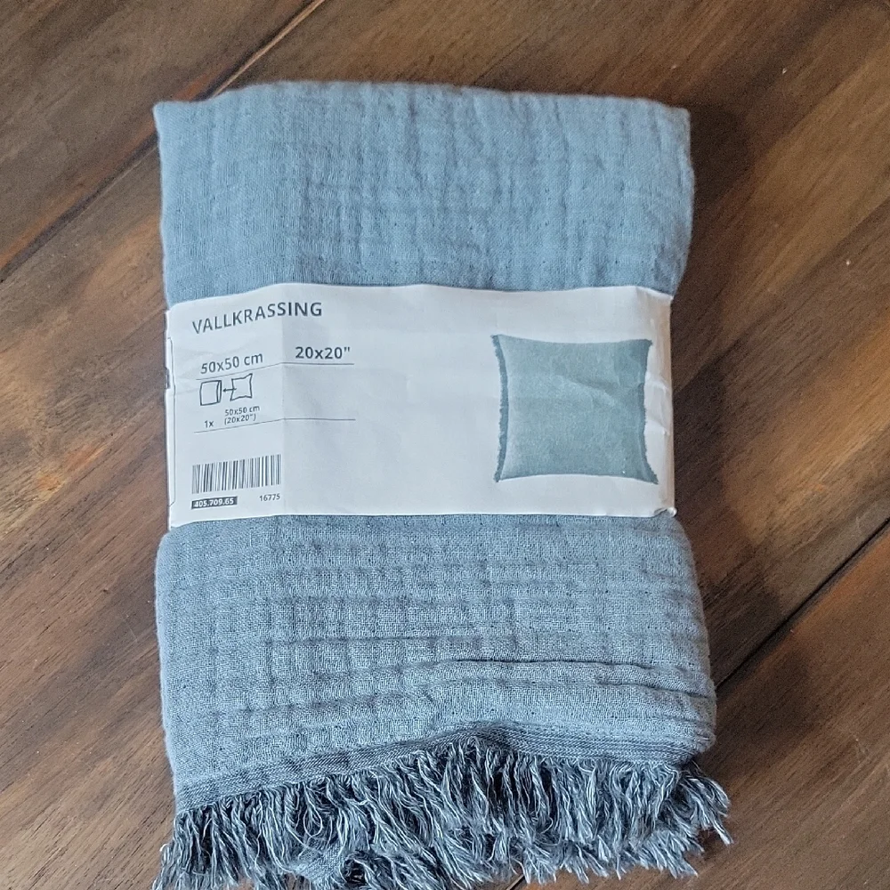 IKEA Cotton Textured Muslin Accent Pillow Cover 20x20